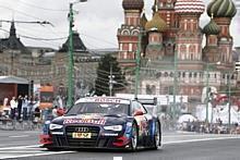 Der Audi RS 5 DTM auf Werbetour in Moskau. Foto: Audi/Auto-Reporter.NET